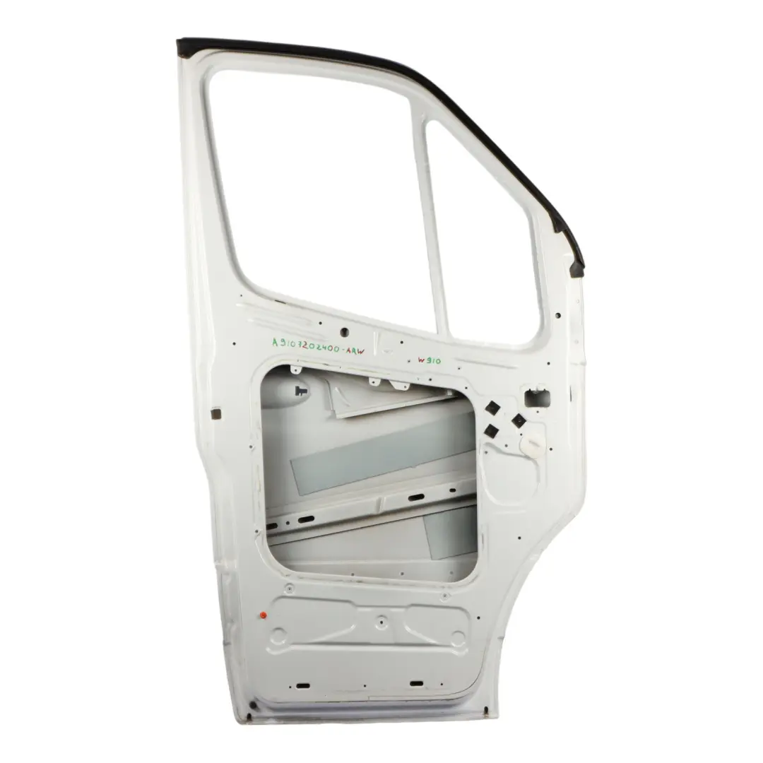 W907 W910 Door Front Left N/S Door Shell Arctic White - 9147 to Mercedes Sprinter with Part number A9107202400 Mercedes Sprinter W907 W910 Door Front Left N/S Door Shell Arctic White - 9147 - SKU A9107202400-ARW - Part number A9107202400