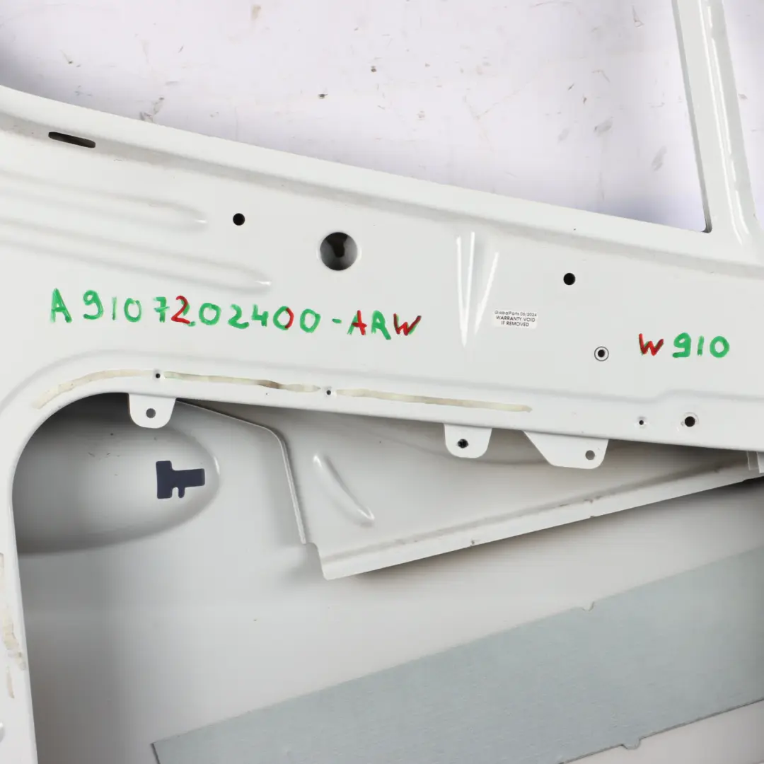 W907 W910 Door Front Left N/S Door Shell Arctic White - 9147 to Mercedes Sprinter with Part number A9107202400 Mercedes Sprinter W907 W910 Door Front Left N/S Door Shell Arctic White - 9147 - SKU A9107202400-ARW - Part number A9107202400
