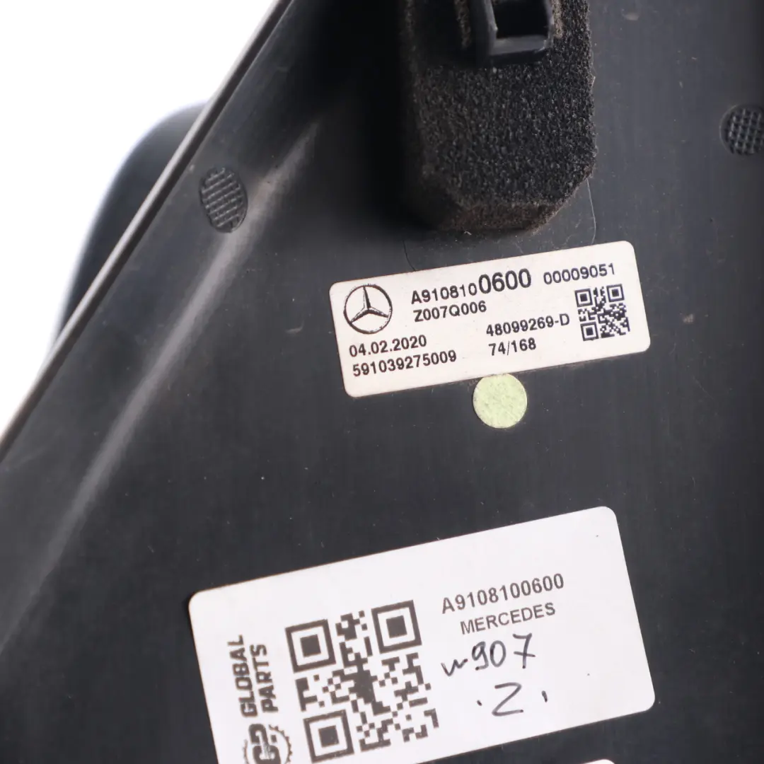  Wing Mirror Mercedes Sprinter W907 W910 Door Right O/S Wide Angle - SKU rhd-A9108100600 - Part number A9108100600