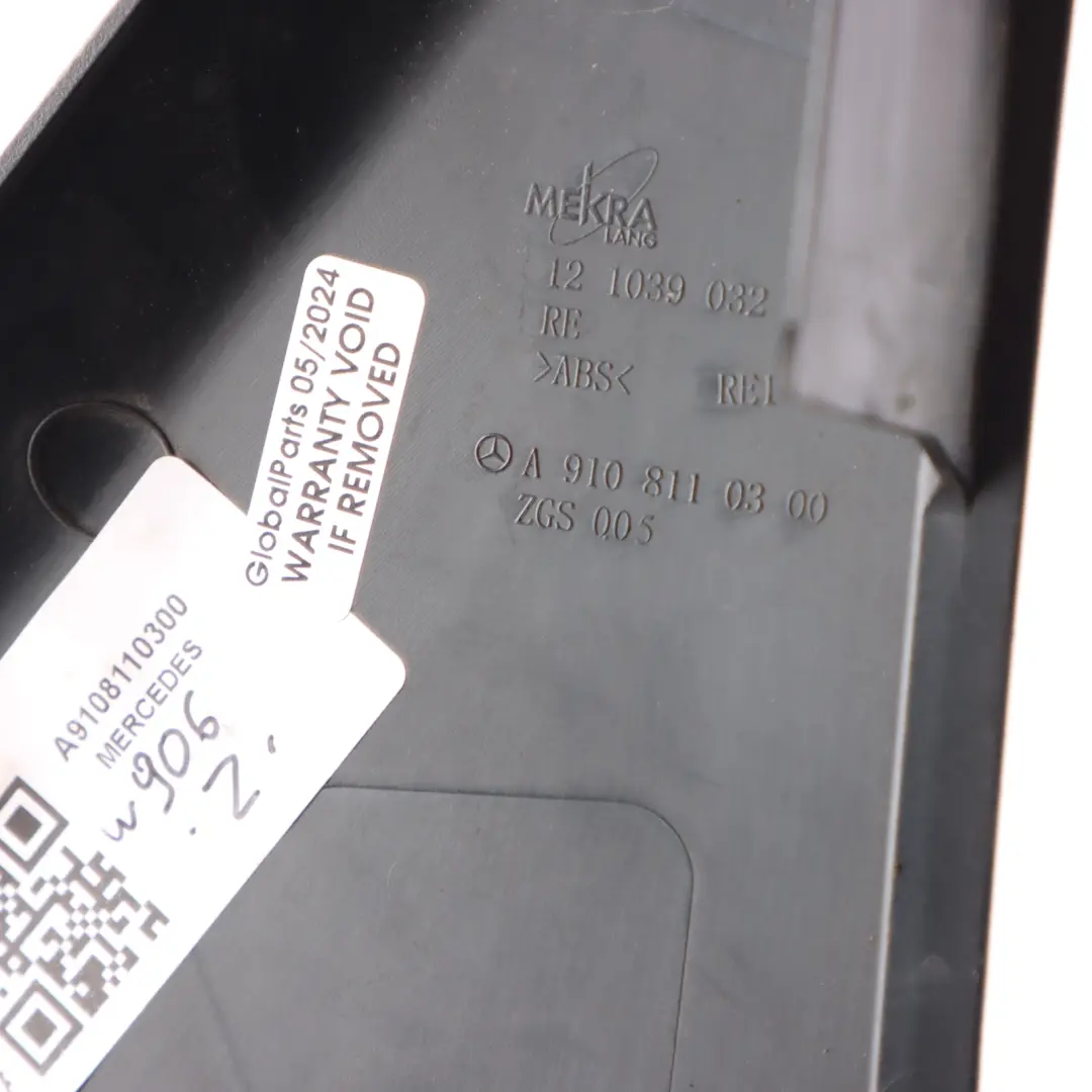  Mirror Triangle Cover Mercedes Sprinter W907 W910 Front Right O/S Trim Panel - SKU A9108110300 - Part number A9108110300