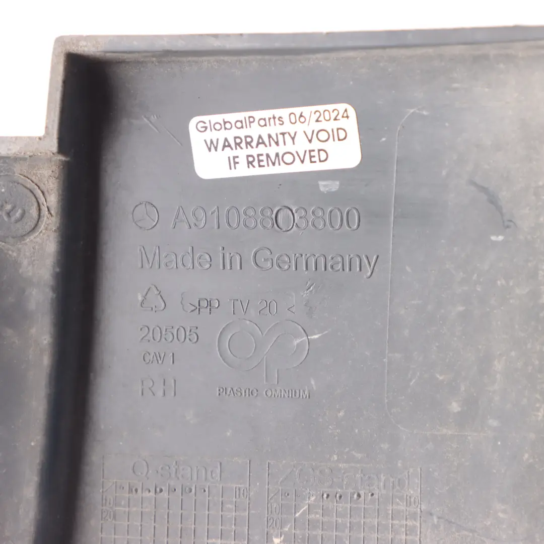Mercedes Sprinter W910 Rear Bumper Right O/S Corner Trim Cover - SKU A9108803800 - Part number A9108803800