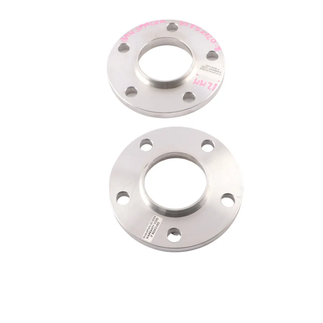  Alloy Wheel Spacers Hubcentric Shims BMW 5x120 72.56mm 12mm - SKU BMW-SPACER-SET-5X120-8 - Part number BMW Spacer Set 5x120-8