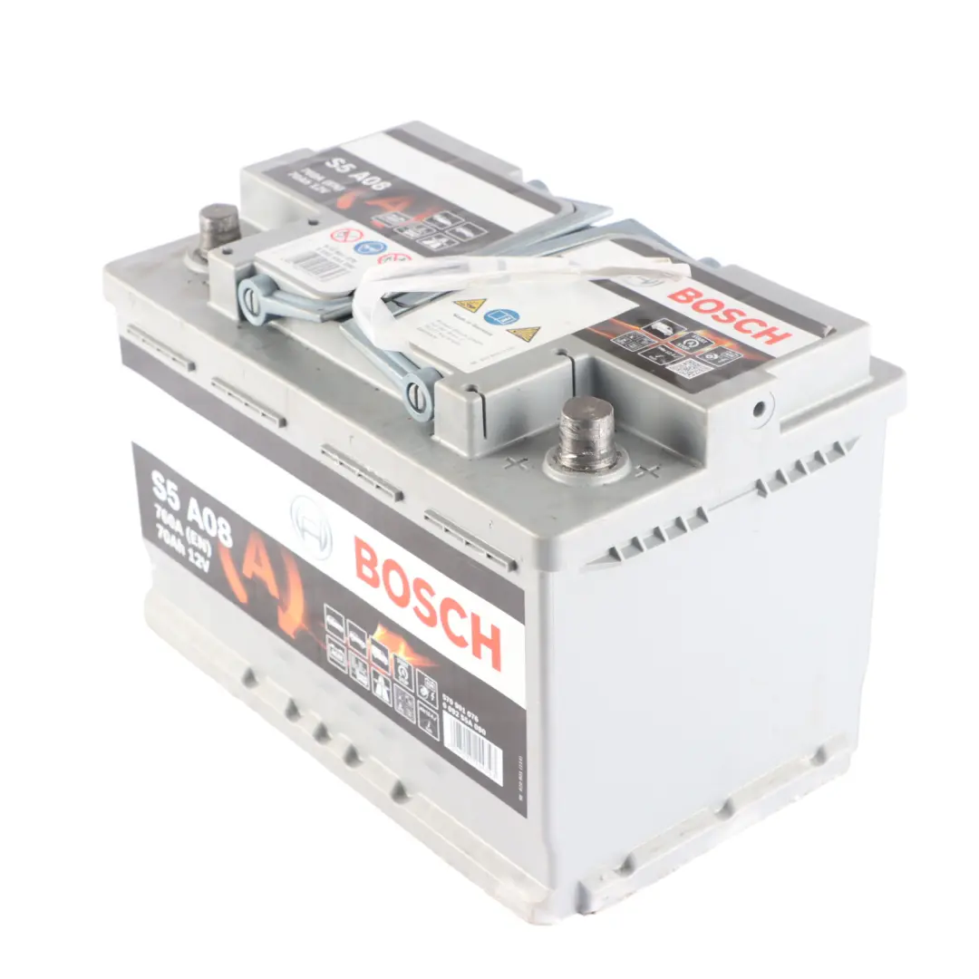  Bosch S5 A08 Accumulator Battery 70Ah 760A 12V - SKU BOSCH-AGM-70AH - Part number Bosch S5 A08 70Ah Accumulator