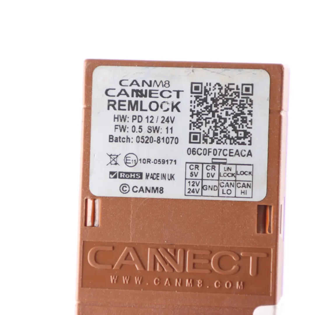 Cannect CANM8 Remlock CAN Bus Central Locking Interface to with Part number CANM8-1 Cannect CANM8 Remlock CAN Bus Central Locking Interface - SKU CANM8-1 - Part number CANM8-1
