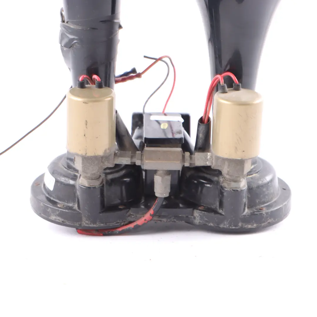 Pneumatic Double Air Horn Dual Trumpet Air Horn Unit 24V to with Part number DOUBLE HORN 24V Pneumatic Double Air Horn Dual Trumpet Air Horn Unit 24V - SKU DOUBLE HORN 24V - Part number DOUBLE HORN 24V