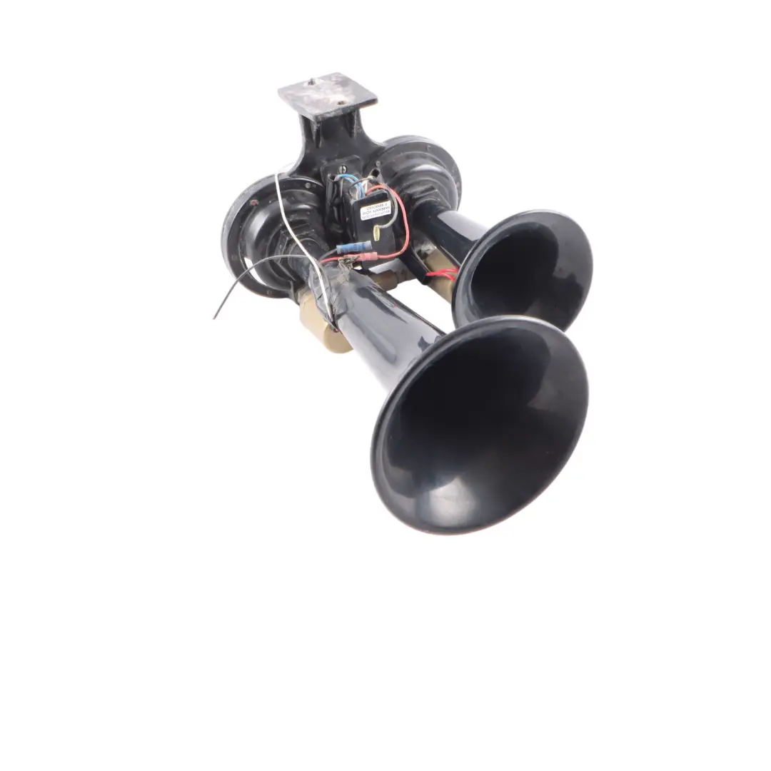Pneumatic Double Air Horn Dual Trumpet Air Horn Unit 24V to with Part number DOUBLE HORN 24V Pneumatic Double Air Horn Dual Trumpet Air Horn Unit 24V - SKU DOUBLE HORN 24V - Part number DOUBLE HORN 24V