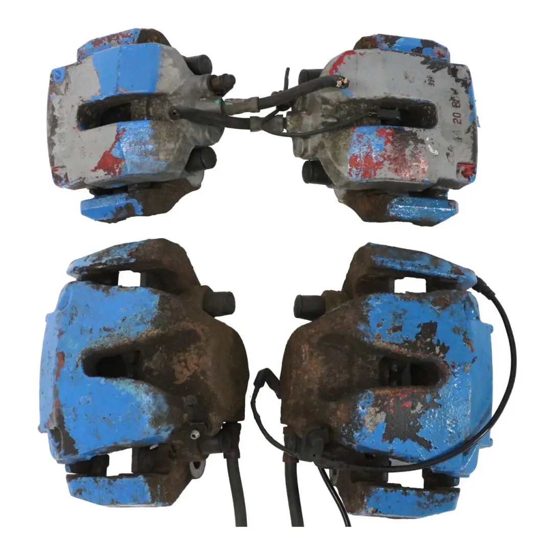 BMW X5 E70 X6 E71 Brake Caliper Set Front Rear ATE Blue 44/20 - SKU E70 BREMBO SET - Part number 6776784