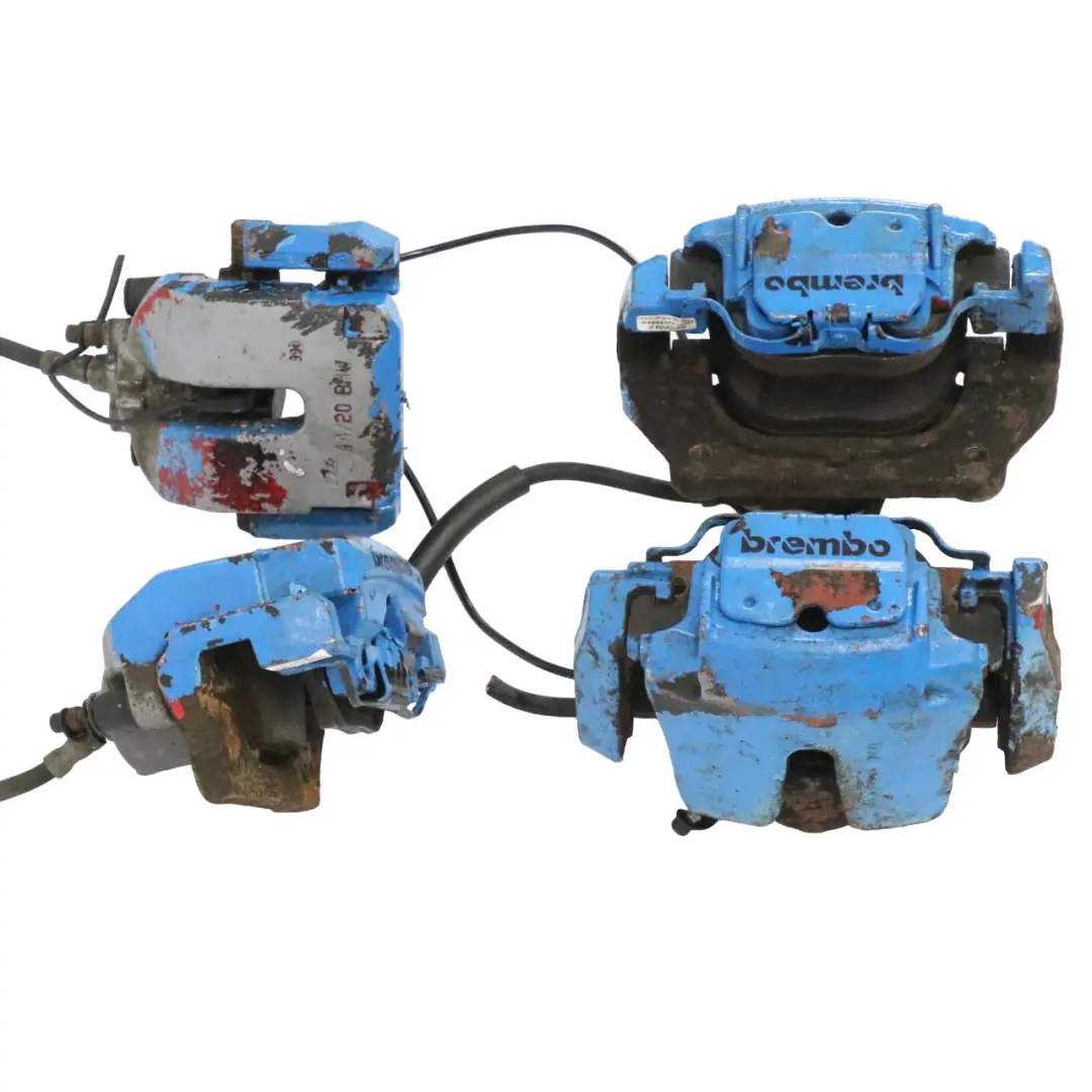 BMW X5 E70 X6 E71 Brake Caliper Set Front Rear ATE Blue 44/20 - SKU E70 BREMBO SET - Part number 6776784
