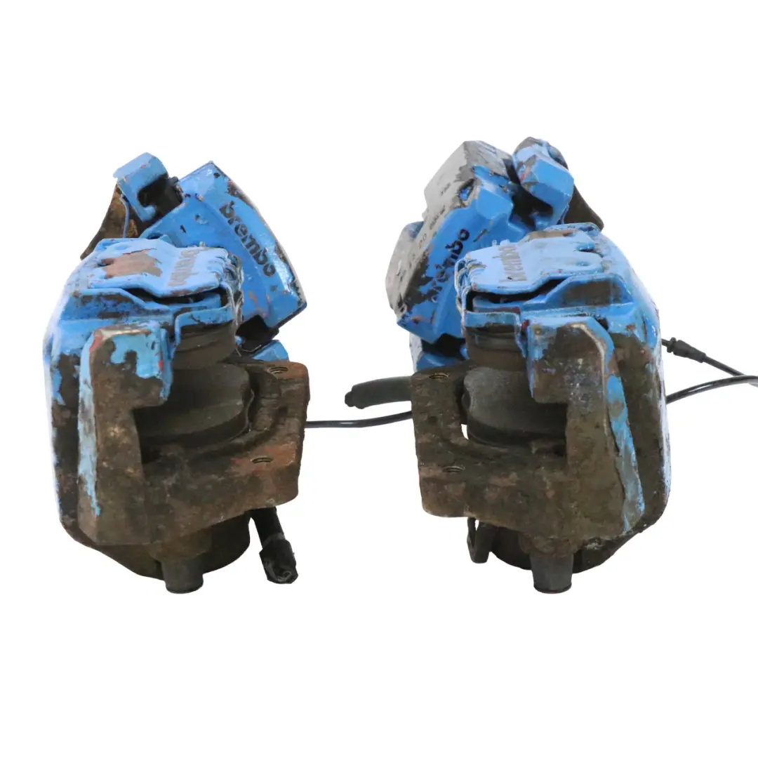 BMW X5 E70 X6 E71 Brake Caliper Set Front Rear ATE Blue 44/20 - SKU E70 BREMBO SET - Part number 6776784