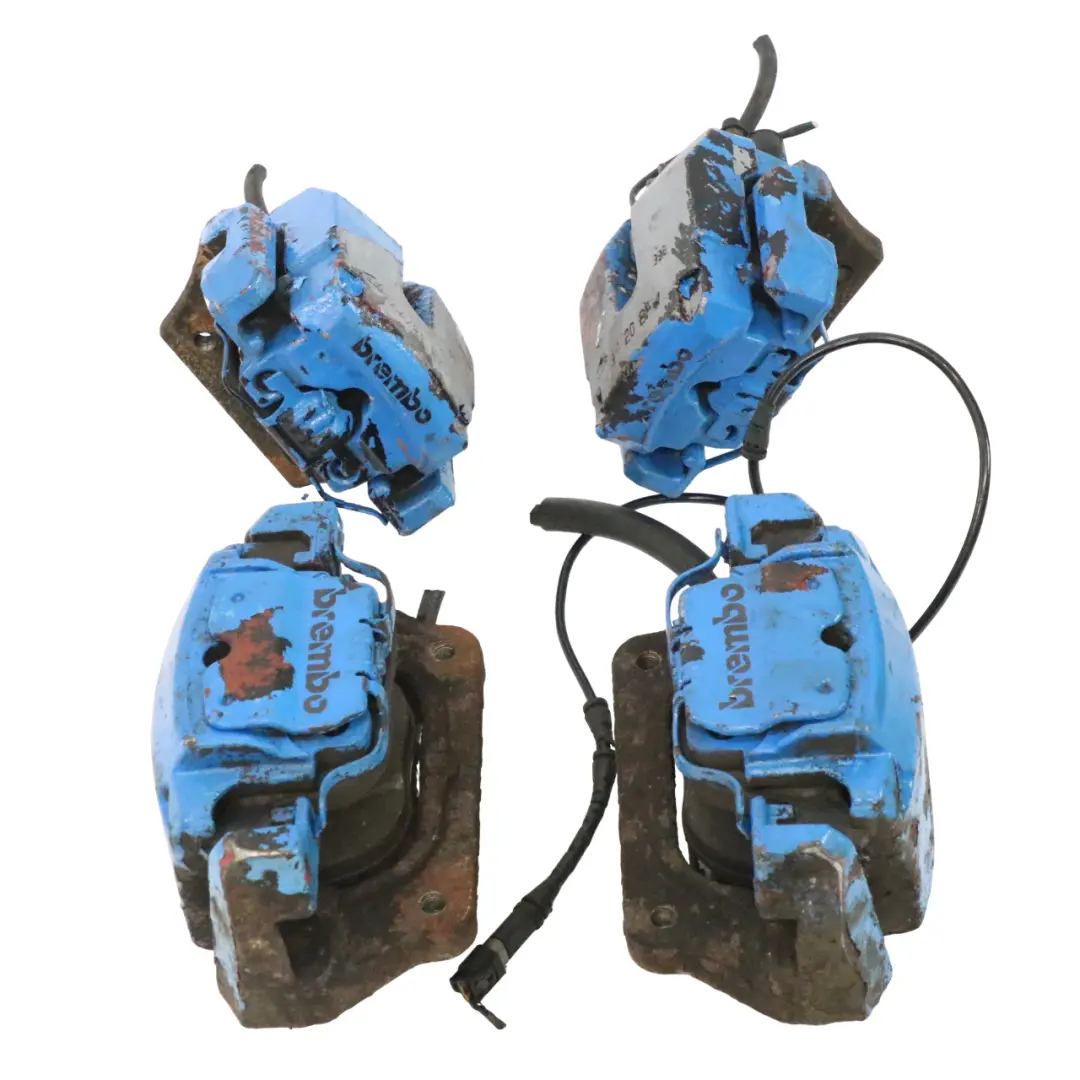 Juego pinzas freno delanteras traseras ATE Azul 44/20 para BMW X5 E70 X6 E71 con número de pieza 6776784 BMW X5 E70 X6 E71 Juego pinzas freno delanteras traseras ATE Azul 44/20 - SKU E70 BREMBO SET - Número de pieza 6776784
