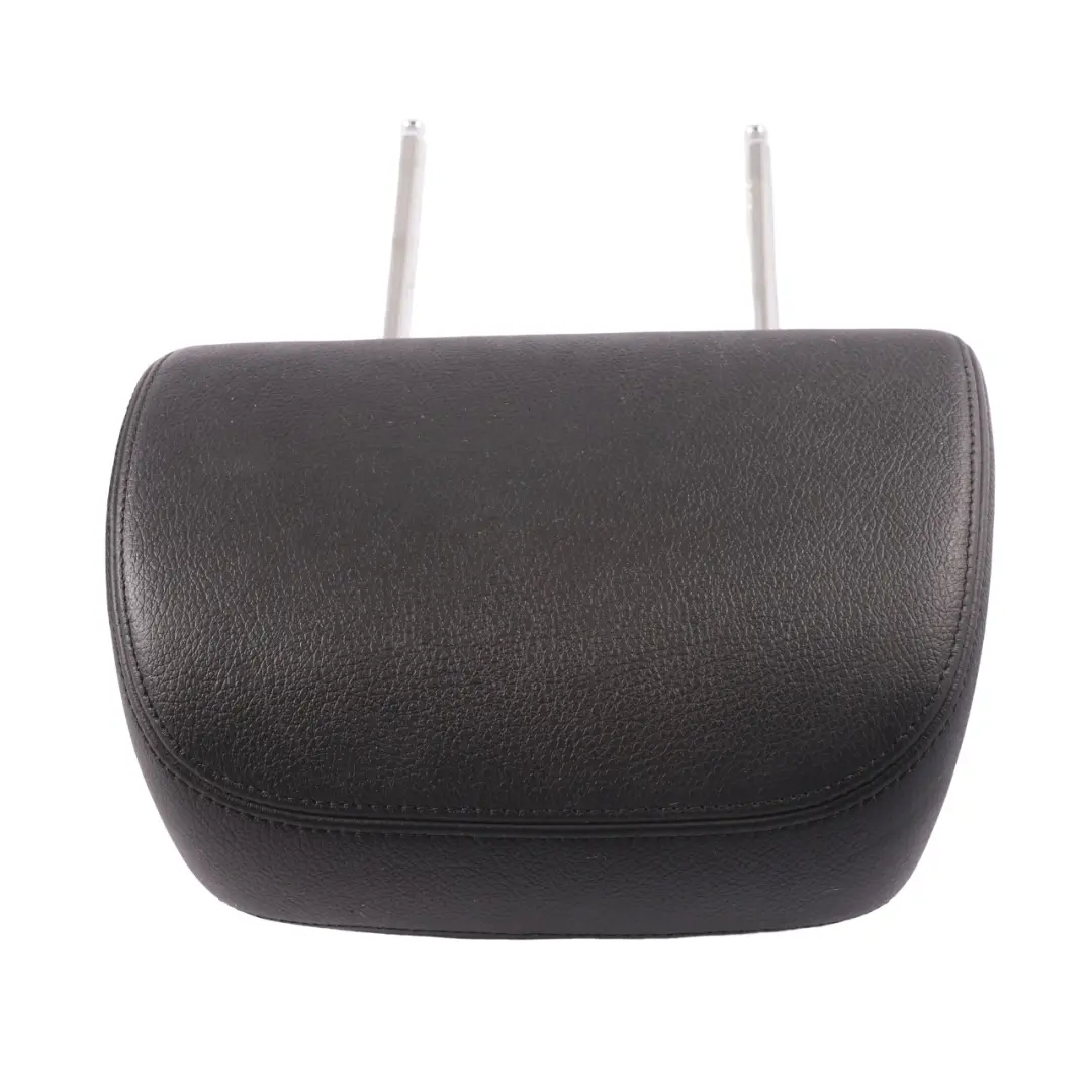 BMW X5 E70 Front Seats Headrest Right Left Black Leather Necvox Screens Set - SKU E70 HEADREST BLACK LEATHER NECVOX - Part number E70 HEADREST BLACK LEATHER NECVOX