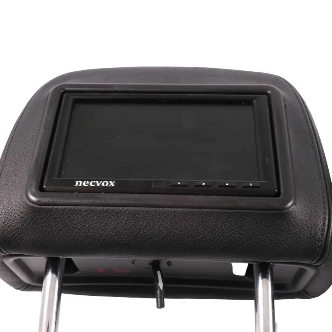 BMW X5 E70 Kopfstütze Rechts Links Schwarz Leder Necvox Bildschirme Set - SKU E70 HEADREST BLACK LEATHER NECVOX - Teilenummer E70 HEADREST BLACK LEATHER NECVOX