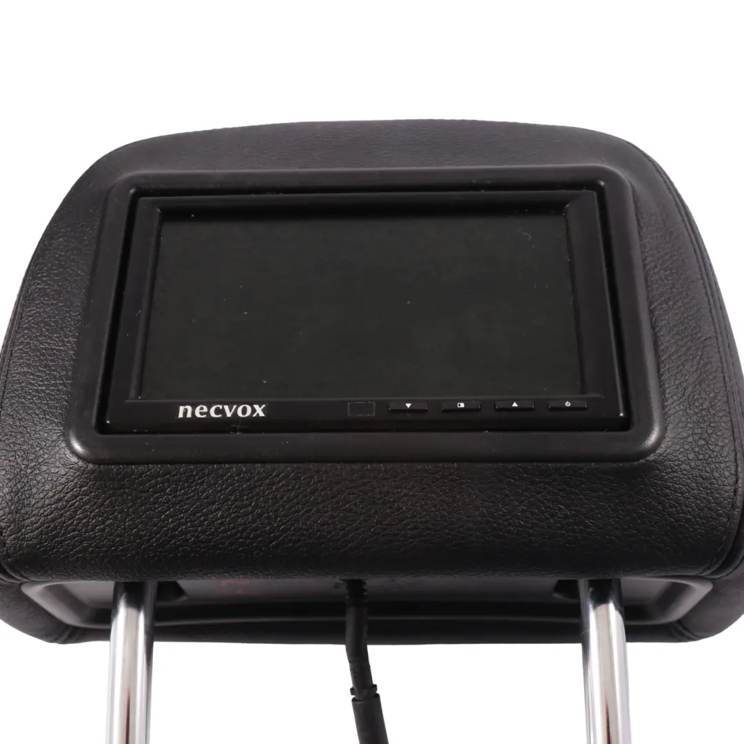 BMW X5 E70 Kopfstütze Rechts Links Schwarz Leder Necvox Bildschirme Set - SKU E70 HEADREST BLACK LEATHER NECVOX - Teilenummer E70 HEADREST BLACK LEATHER NECVOX