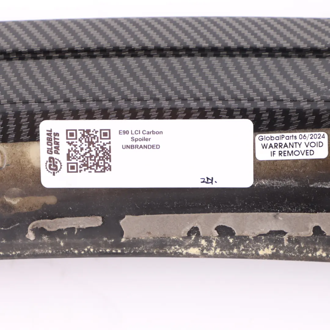 Boot Lid Tailgate Saloon Rear Trunk Lid Spoiler Black Carbon to BMW E90 LCI with Part number E90 LCI Carbon Spoiler BMW E90 LCI Boot Lid Tailgate Saloon Rear Trunk Lid Spoiler Black Carbon - SKU E90 LCI Carbon Spoiler - Part number E90 LCI Carbon Spoiler