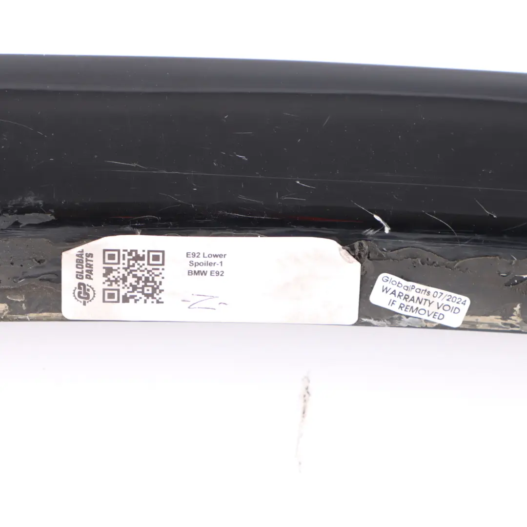 BMW E92 Boot Lid Tailgate M Sport Look Centre Spoiler Trim Panel Black - SKU E92 Lower Spoiler-1 - Part number E92 Lower Spoiler