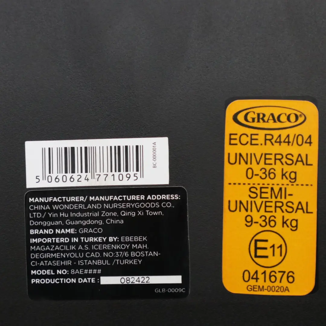 Uniwersalny fotelik ISOFIX 0-36 kg Grupa 0/1/2/3 do o numerze Graco Slimfit LX Uniwersalny fotelik ISOFIX 0-36 kg Grupa 0/1/2/3 - SKU Graco Slimfit LX - Numer Części Graco Slimfit LX