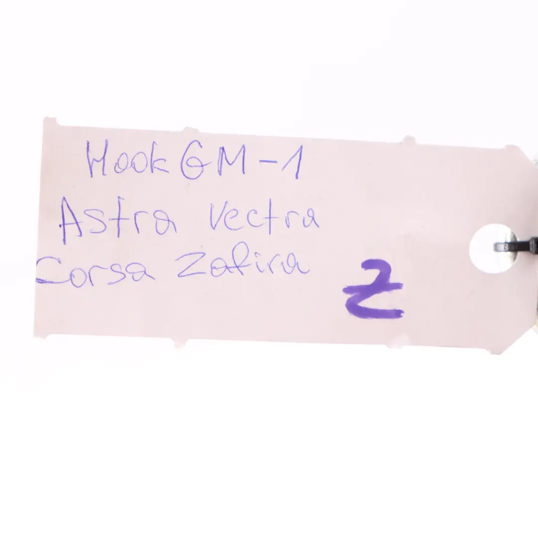 Tow Eye Hook Meriva General Motors to Opel Astra Vectra Corsa Zafira with Part number HookGM Opel Astra Vectra Corsa Zafira Tow Eye Hook Meriva General Motors - SKU HookGM-1 - Part number HookGM