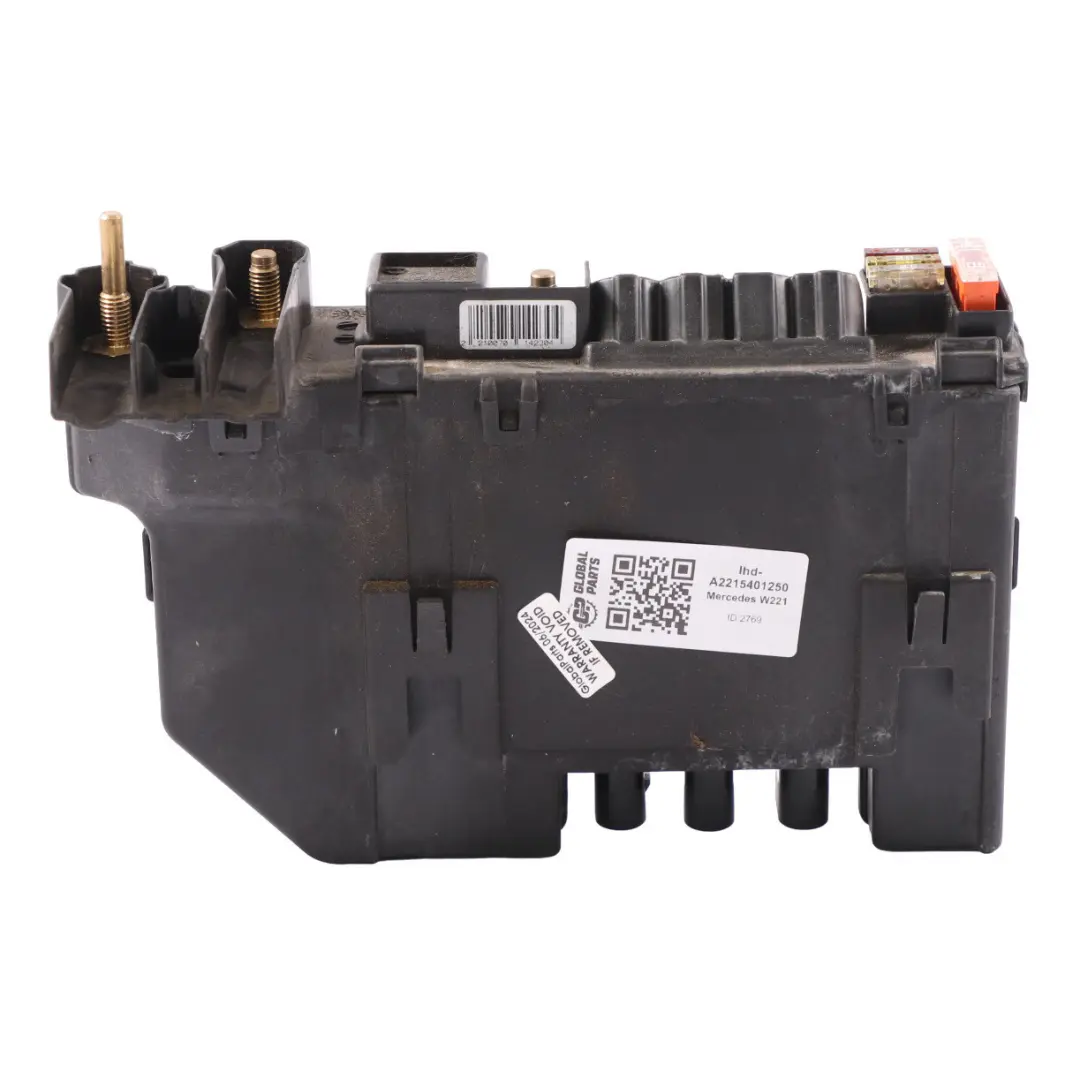 Prefuse Fuse Distribution Box Unit Front to Mercedes W221 with Part number A2215401250 Mercedes W221 Prefuse Fuse Distribution Box Unit Front - SKU lhd-A2215401250 - Part number A2215401250