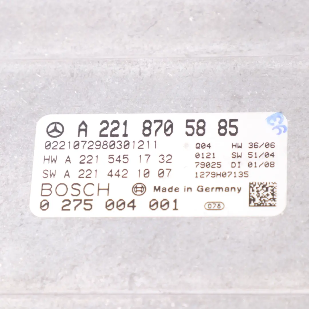 Night Vision System Modulo telecamera Unità controllo per Mercedes W221 con numero di parte A2218709693 Mercedes W221 Night Vision System Modulo telecamera Unità controllo - SKU lhd-A2218709693 - Numero di parte A2218709693