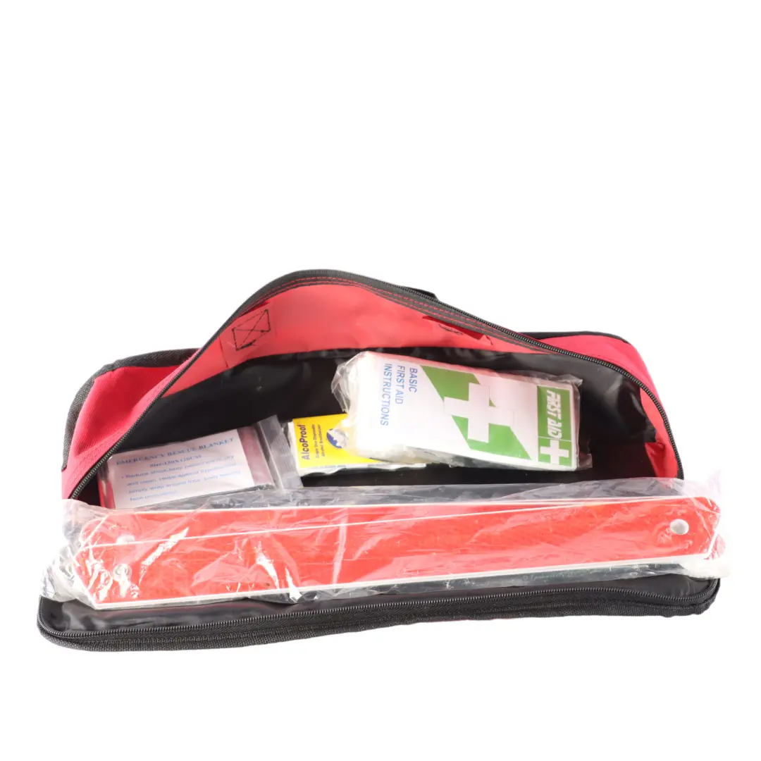 Warning Triangle First Aid Kit Pouch Emergency Kit Set to Renault with Part number Renault First Aid Kit Renault Warning Triangle First Aid Kit Pouch Emergency Kit Set - SKU Renault First Aid Kit - Part number Renault First Aid Kit