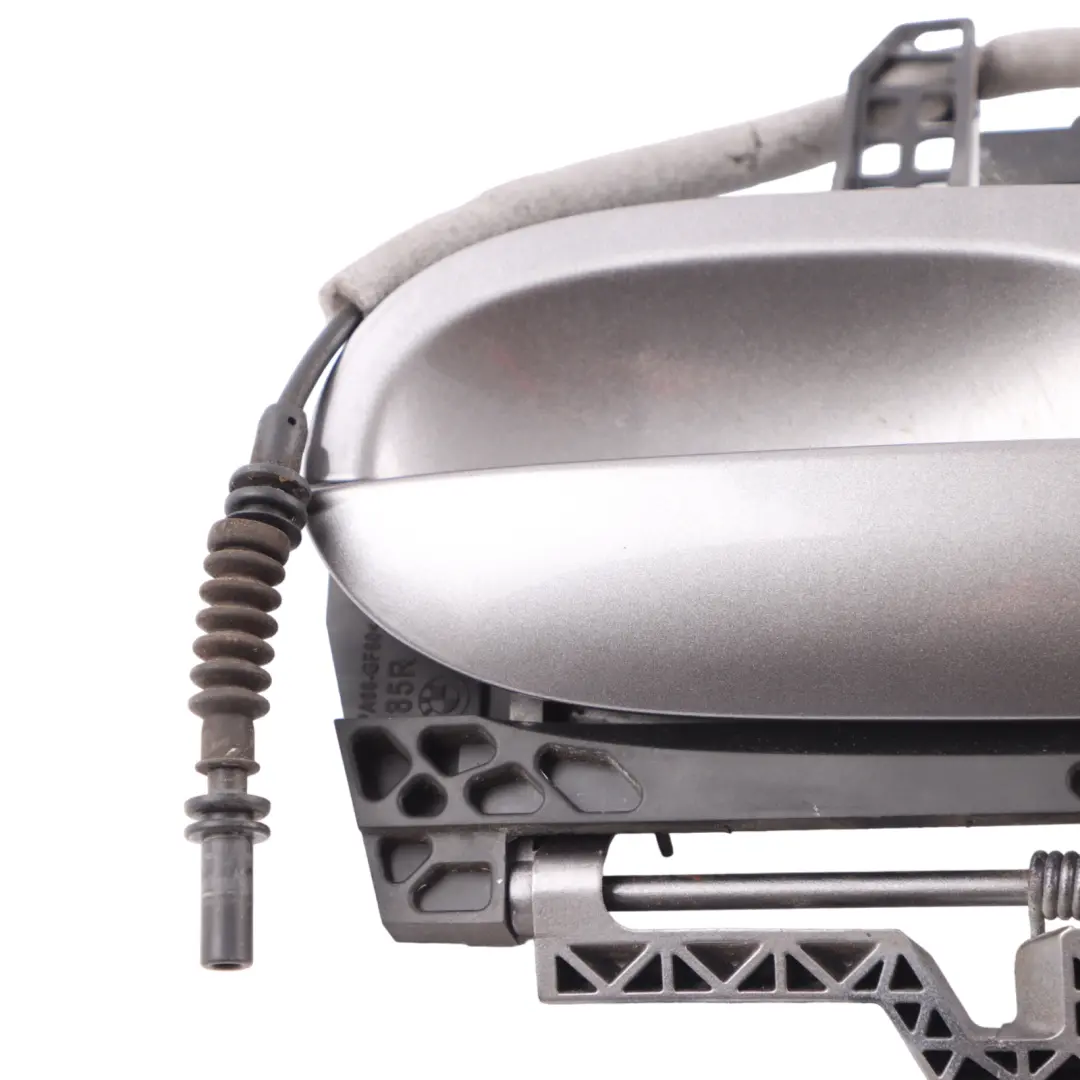 Door Handle Outer Opener Right O/S Grab Sterling Grey Metallic 472 to BMW Z4 E85 with Part number 0435502 BMW Z4 E85 Door Handle Outer Opener Right O/S Grab Sterling Grey Metallic 472 - SKU rhd-0435502-STG - Part number 0435502