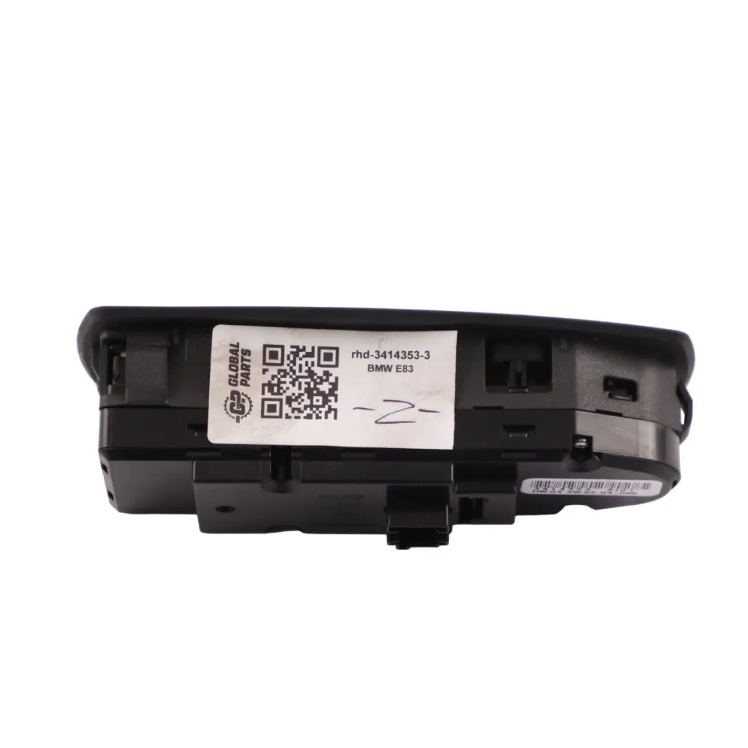 BMW X3 E83 Driver's Side Right O/S Window Lifter Mirror Switch Black - SKU rhd-3414353-3 - Part number 3414353