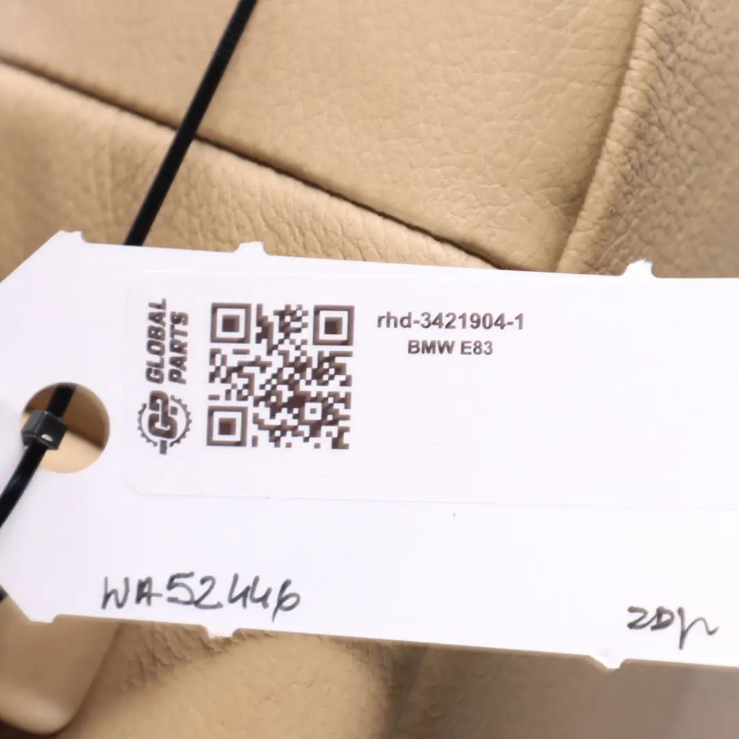 BMW X3 E83 LCI Asiento Delantero Lado Izquierdo Cuero Nevada Beige Arena - SKU rhd-3421904-1 - Número de pieza 3421904