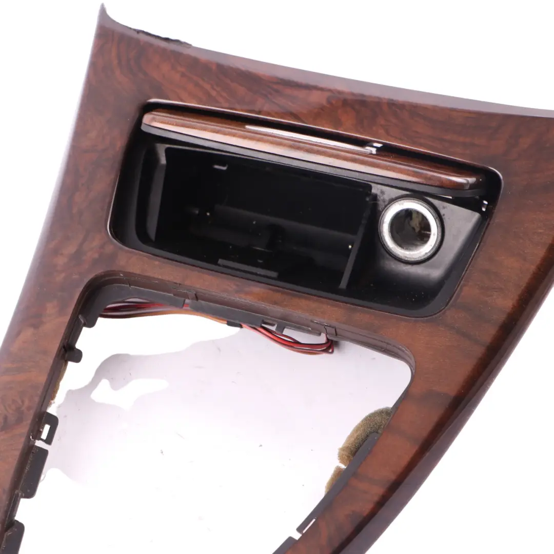 BMW E92 Centre Console Decor Cover Storage Wood Nutwood Nussbaumwurzel - SKU rhd-6951587-1 - Part number 6951587