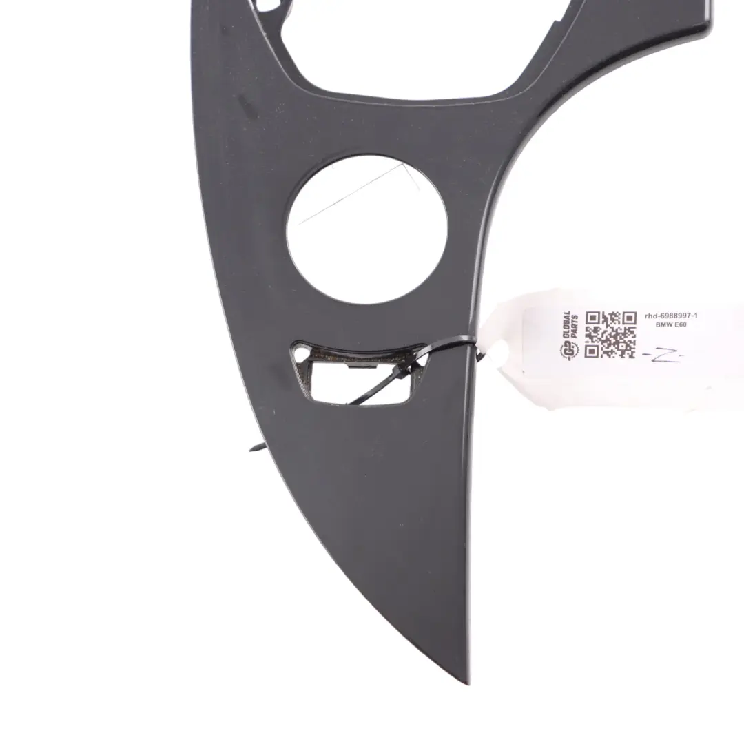 BMW 5 Series E60 E61 LCI Cover Centre Console Tray Diamantschwarz Black - SKU rhd-6988997-1 - Part number 6988997