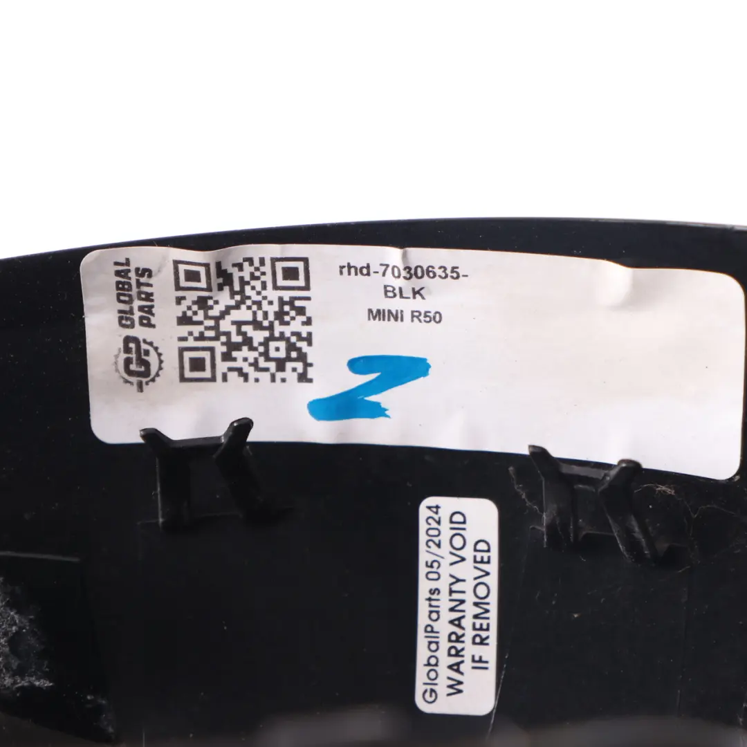 Mirror Wing Mini R50 R52 R53 Cap Casing Left N/S Door Black to Cover with Part number 7030635 Cover Mirror Wing Mini R50 R52 R53 Cap Casing Left N/S Door Black - SKU rhd-7030635-BLK - Part number 7030635