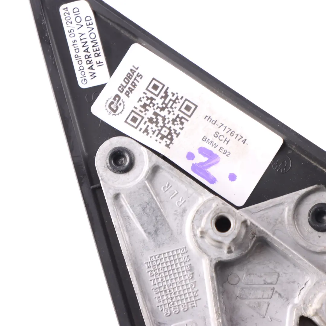 Wing Mirror BMW E92 E93 Right Door O/S Heated 3 Pins Schwarz 2 Black 668 to with Part number 7176174 Wing Mirror BMW E92 E93 Right Door O/S Heated 3 Pins Schwarz 2 Black 668 - SKU rhd-7176174-SCH - Part number 7176174