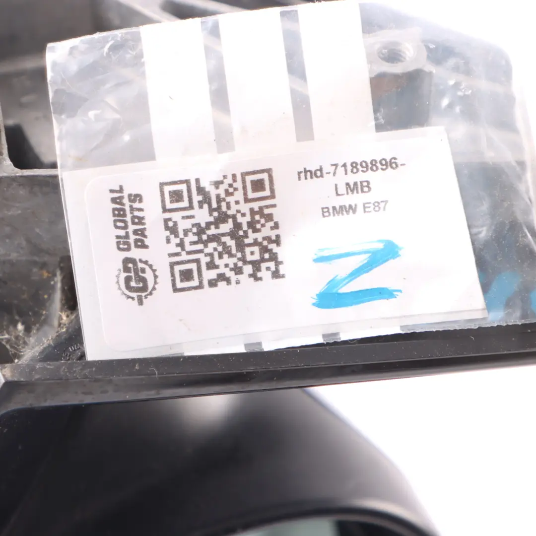 BMW E87 Heated Right Wing Mirror O/S High Gloss Le Mans Blau Blue 381 - SKU rhd-7189896-LMB - Part number 7189896