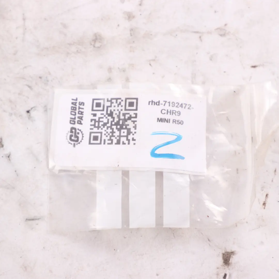 Wing Mirror Mini R50 R52 R53 8 Door Right O/S Outside Chrome 3pin to with Part number 7192472 Wing Mirror Mini R50 R52 R53 8 Door Right O/S Outside Chrome 3pin - SKU rhd-7192472-CHR9 - Part number 7192472