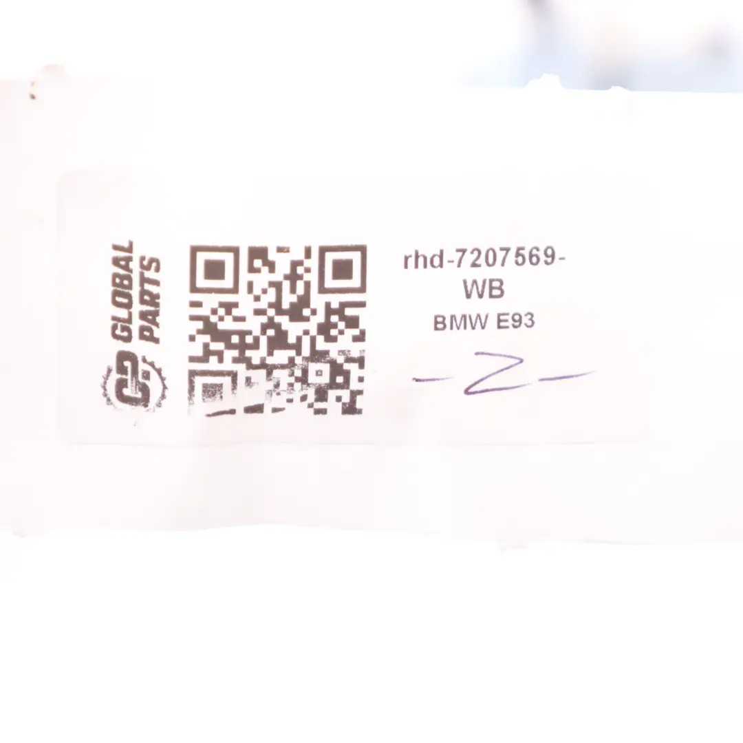 BMW E93 Grab Handle Front Door Left N/S Outside Comfort Access Blue Water - 896 - SKU rhd-7207569-WB - Part number 7207569