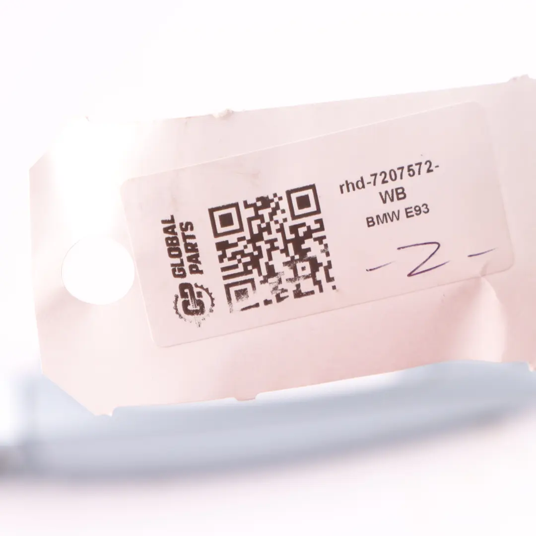 Grab Handle Front Door Right O/S Comfort Access Space Blue Water - 896 to BMW E93 with Part number 7207572 BMW E93 Grab Handle Front Door Right O/S Comfort Access Space Blue Water - 896 - SKU rhd-7207572-WB - Part number 7207572