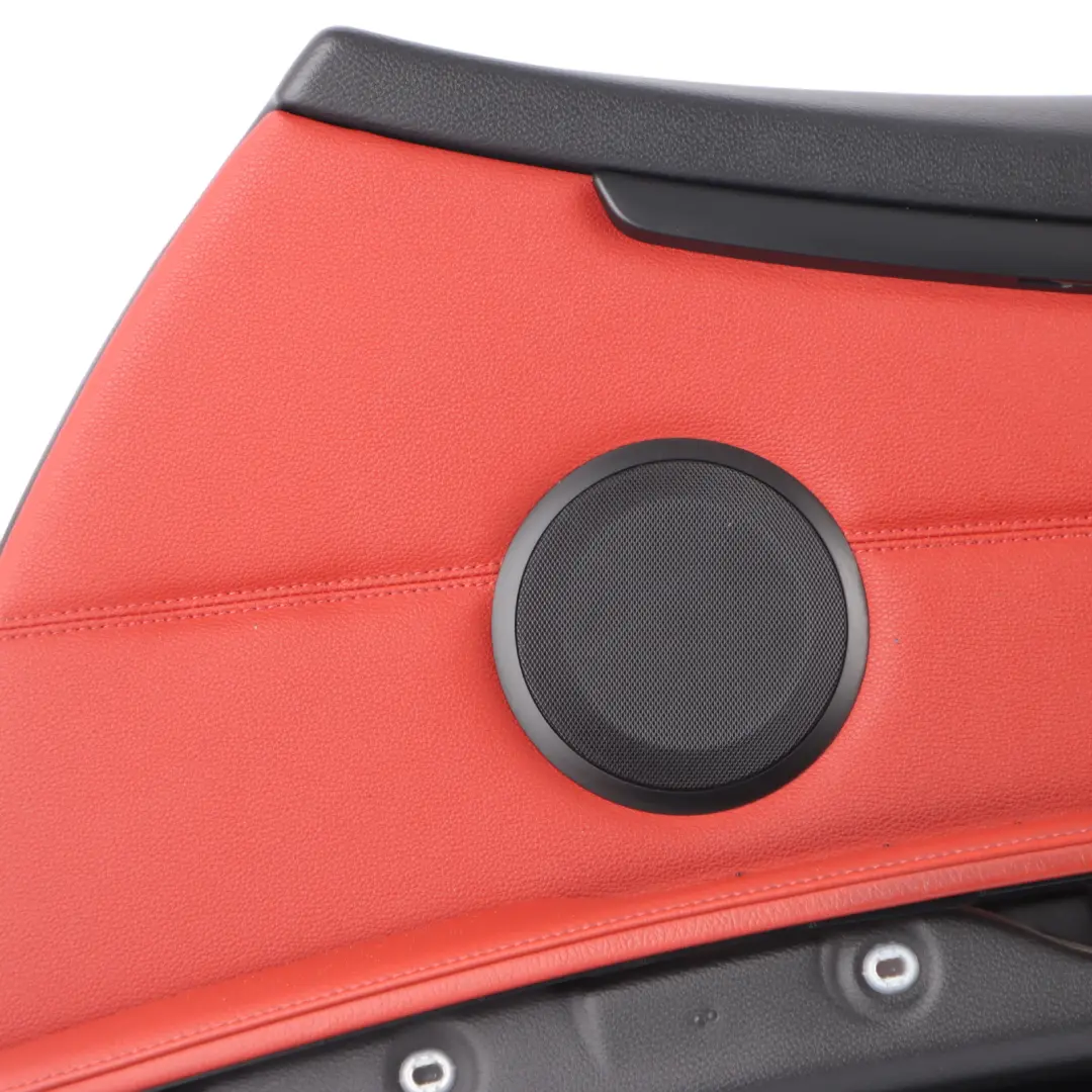 Front Right O/S Door Card Cover Trim Panel Lining Red Leather to BMW E92 E93 with Part number 7219052 BMW E92 E93 Front Right O/S Door Card Cover Trim Panel Lining Red Leather - SKU rhd-7219052 - Part number 7219052