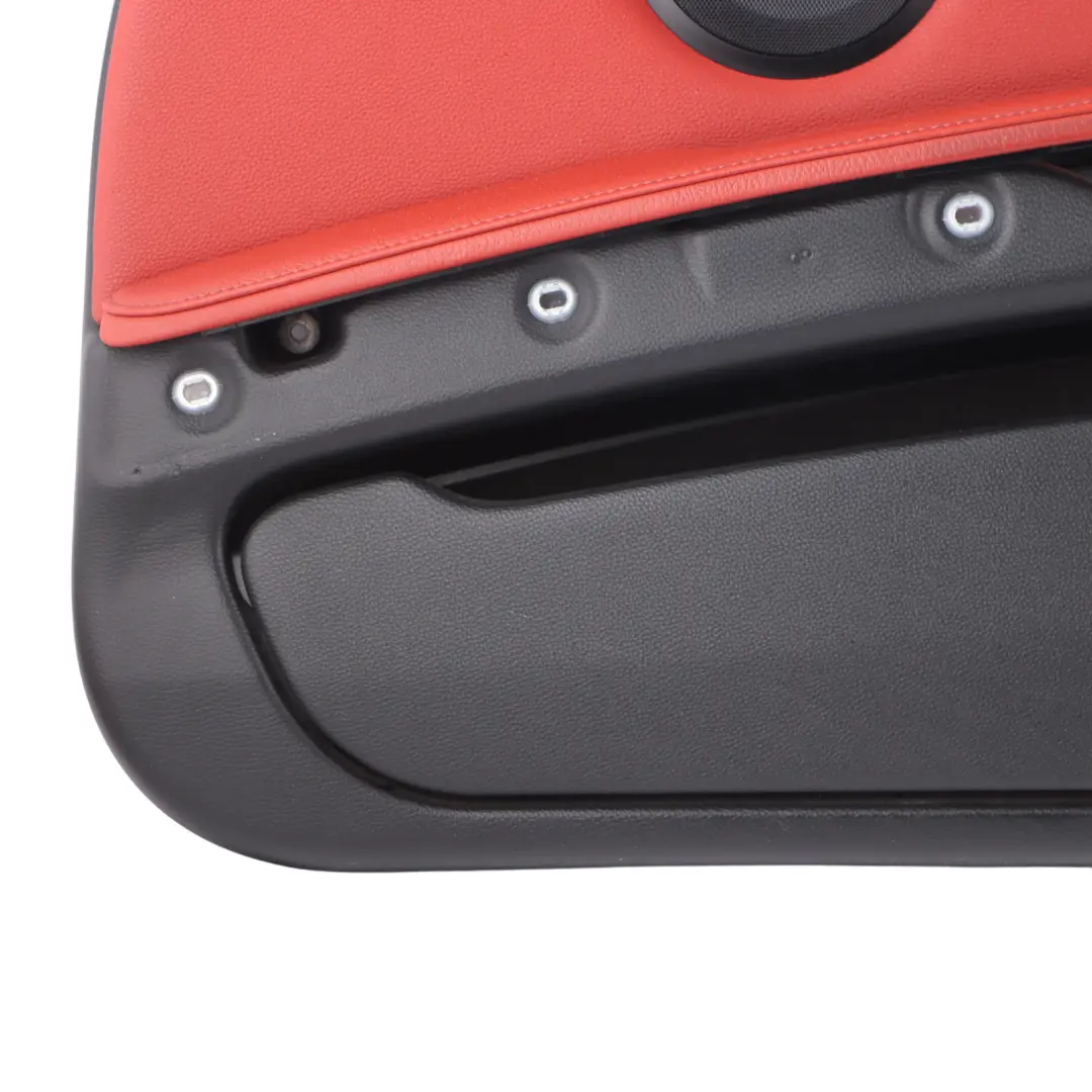 BMW E92 E93 Front Right O/S Door Card Cover Trim Panel Lining Red Leather - SKU rhd-7219052 - Part number 7219052