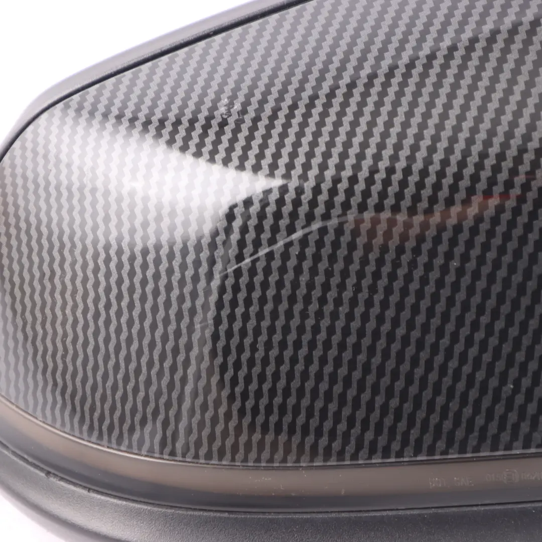 Wing Mirror Door BMW F20 F20N LCI Heated Outside Right O/S 6 Pins Carbon Cover to with Part number 7242704 Wing Mirror Door BMW F20 F20N LCI Heated Outside Right O/S 6 Pins Carbon Cover - SKU rhd-7242704-CARBON - Part number 7242704