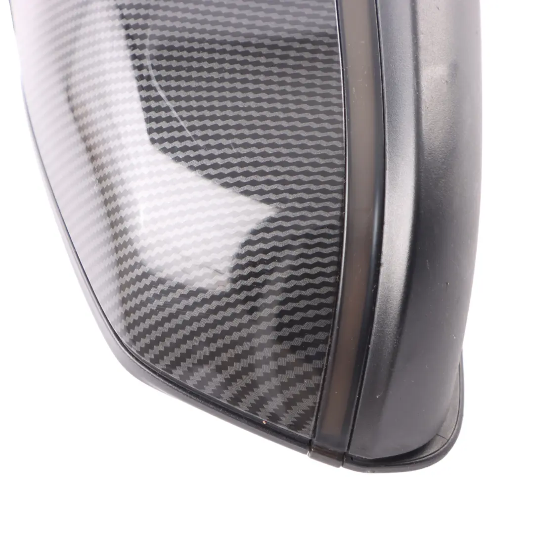 Wing Mirror Door BMW F20 F20N LCI Heated Outside Right O/S 6 Pins Carbon Cover to with Part number 7242704 Wing Mirror Door BMW F20 F20N LCI Heated Outside Right O/S 6 Pins Carbon Cover - SKU rhd-7242704-CARBON - Part number 7242704