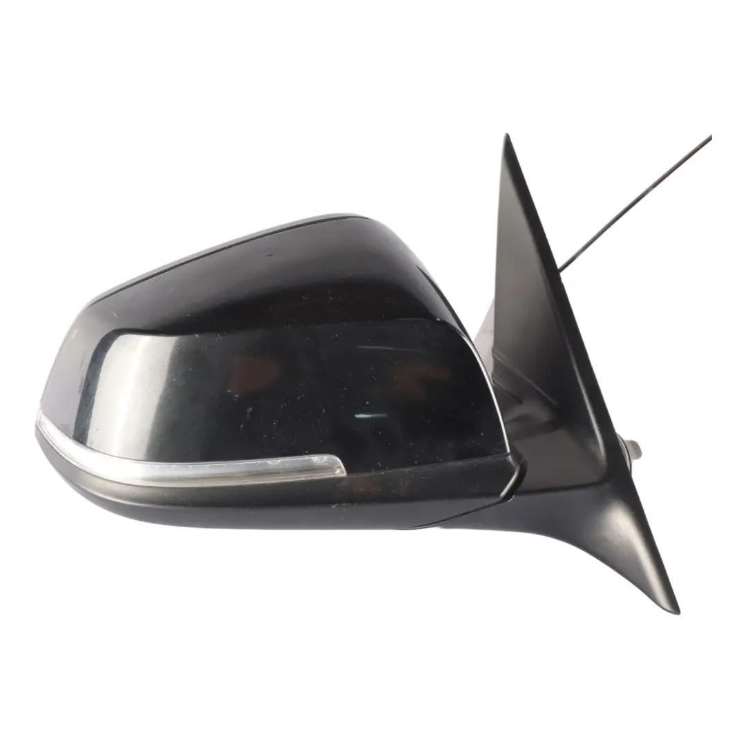  Wing Mirror BMW F30 F31 Heated Right Door O/S Black Sapphire Metallic 475 6 Pins - SKU rhd-7245094-BS - Part number 7245094