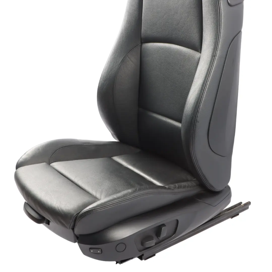  Front Seat BMW E81 E82 Left N/S Memory M Sport Black Schwarz Leather Boston - SKU rhd-7247319-3 - Part number 7247319