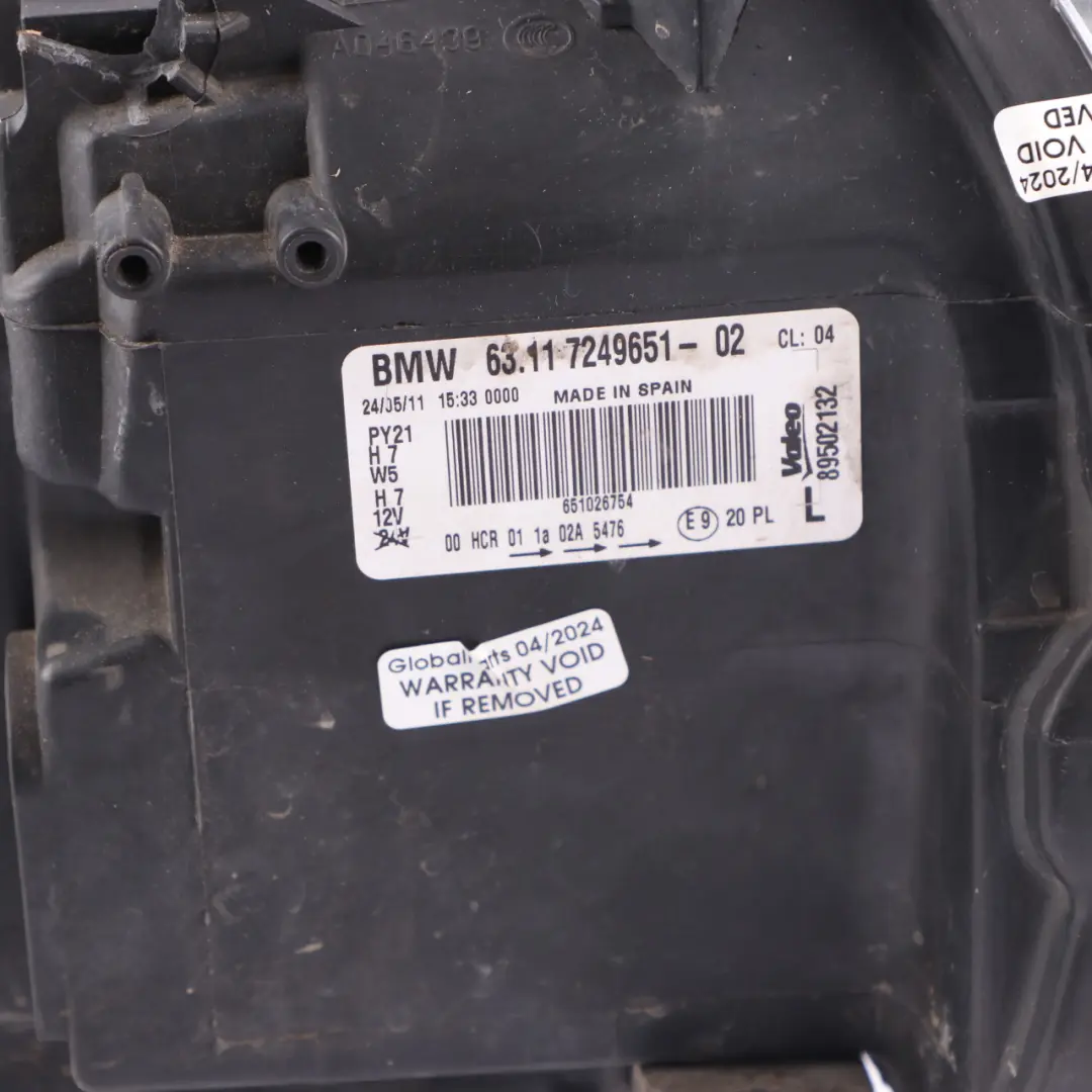 Front Left N/S Headlight Headlamp Light to BMW E81 E87 LCI Passenger with Part number 7249651 BMW E81 E87 LCI Passenger Front Left N/S Headlight Headlamp Light - SKU rhd-7249651-4 - Part number 7249651