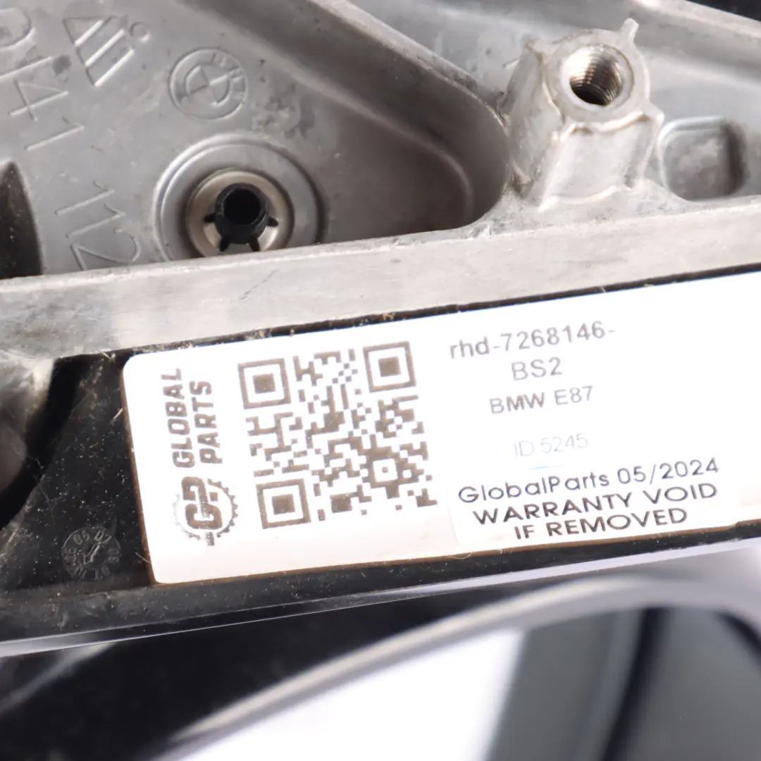 Wing Mirror BMW E87 LCI Shadow Line Right O/S Heated Black Sapphire 475 to with Part number 7268146 Wing Mirror BMW E87 LCI Shadow Line Right O/S Heated Black Sapphire 475 - SKU rhd-7268146-BS2 - Part number 7268146