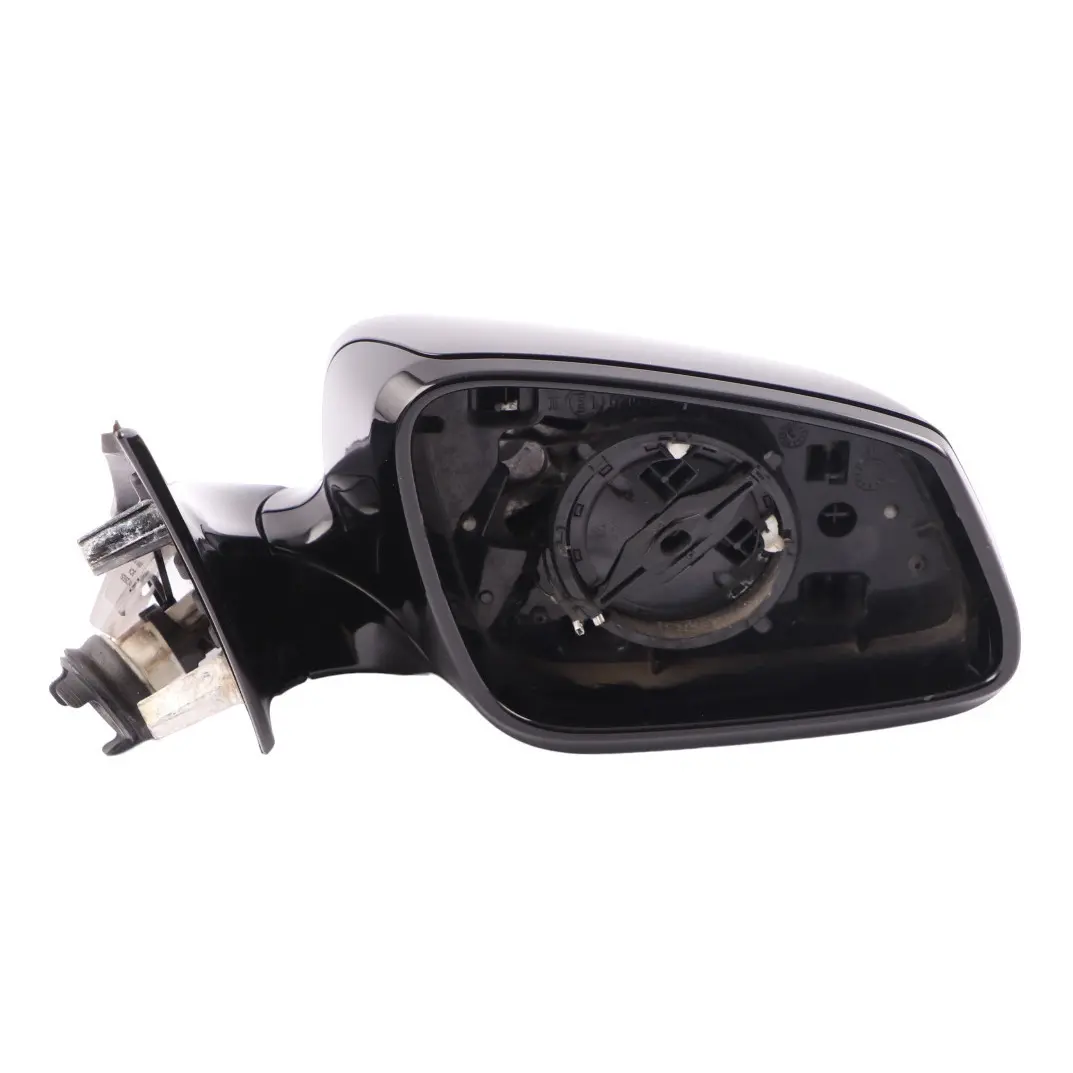  Wing Mirror BMW F10 F11 Heated Right O/S High Gloss 5 Pins Schwarz 2 Black - 668 - SKU rhd-7268250-SCH - Part number 7268250