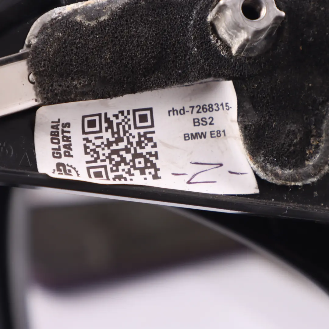Wing Mirror BMW E81 E88 M Sport Heated High Gloss Left N/S Black Sapphire 475 to with Part number 7268315 Wing Mirror BMW E81 E88 M Sport Heated High Gloss Left N/S Black Sapphire 475 - SKU rhd-7268315-BS2 - Part number 7268315