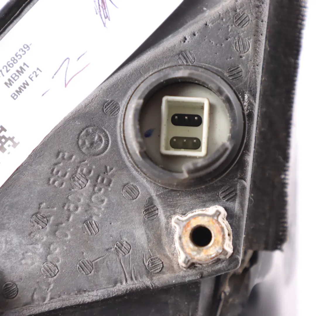 Wing Mirror BMW F21 F22 F23 Door Left N/S Heated 6 Pins Midnight Blue - B38 to with Part number 7268539 Wing Mirror BMW F21 F22 F23 Door Left N/S Heated 6 Pins Midnight Blue - B38 - SKU rhd-7268539-MBM1 - Part number 7268539