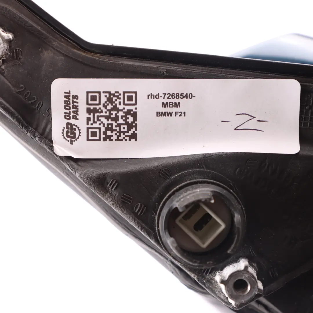 Wing Mirror BMW F21 F22 F23 Door Right O/S Heated 6 Pins Midnight Blue - B38 to with Part number 7268540 Wing Mirror BMW F21 F22 F23 Door Right O/S Heated 6 Pins Midnight Blue - B38 - SKU rhd-7268540-MBM - Part number 7268540