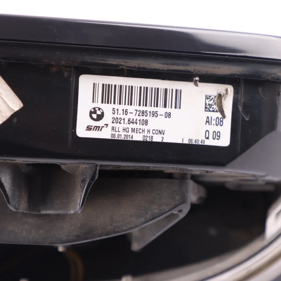  Wing Mirror BMW F32 F36 High Gloss Heated Left N/S Outside 6 Pins Black - SKU rhd-7285205 - Part number 7285205