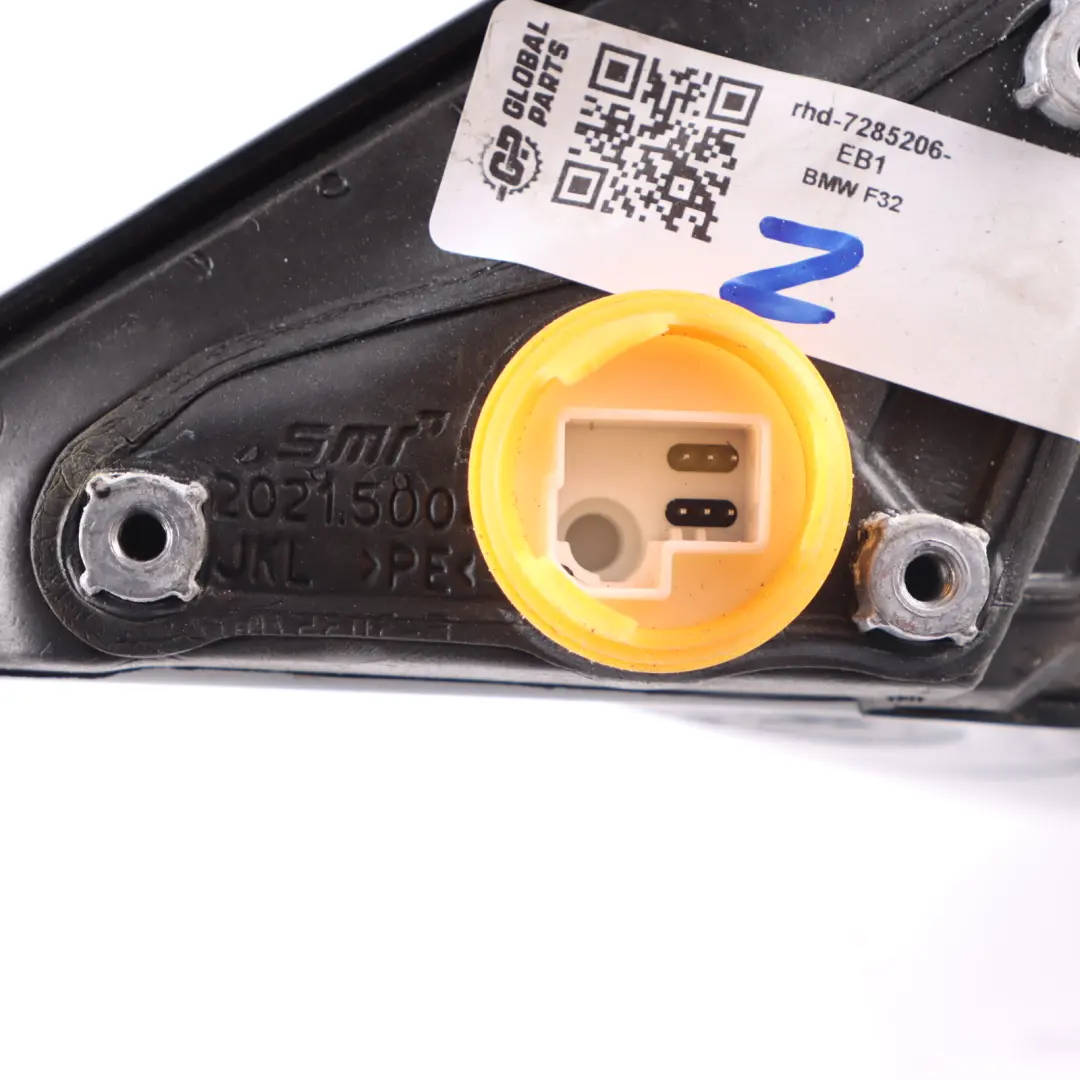 Wing Mirror BMW F32 F36 Heated Right O/S 6 Pins Estoril Blue B45 to with Part number 7285206 Wing Mirror BMW F32 F36 Heated Right O/S 6 Pins Estoril Blue B45 - SKU rhd-7285206-EB1 - Part number 7285206