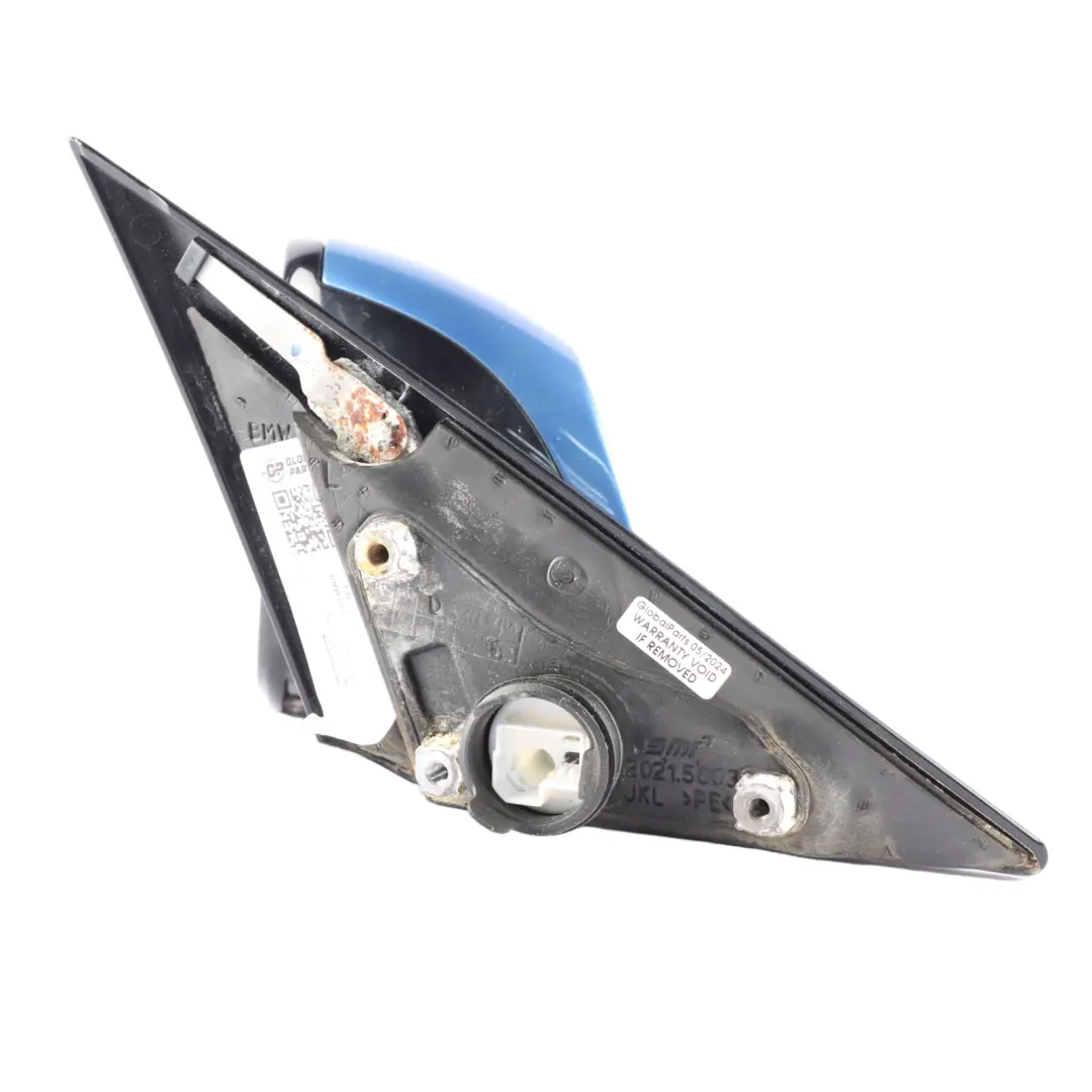  Wing Mirror BMW F32 F33 F36 Door Left N/S Shadow Line Heated Estoril Blue - B45 - SKU rhd-7285219-EB - Part number 7285219